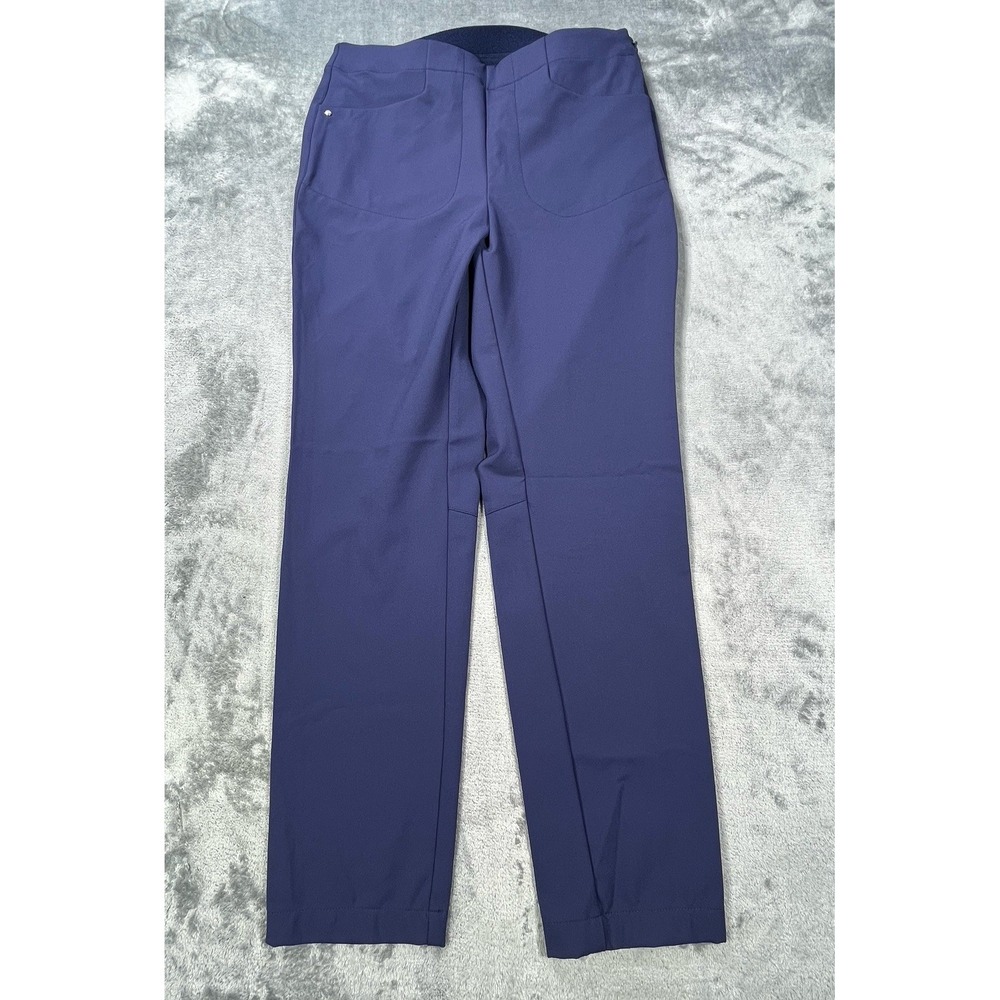 RLX Ralph Lauren Pants Womens Size 6 Royal Blue Eagle Stretch Golf Pants Wicking